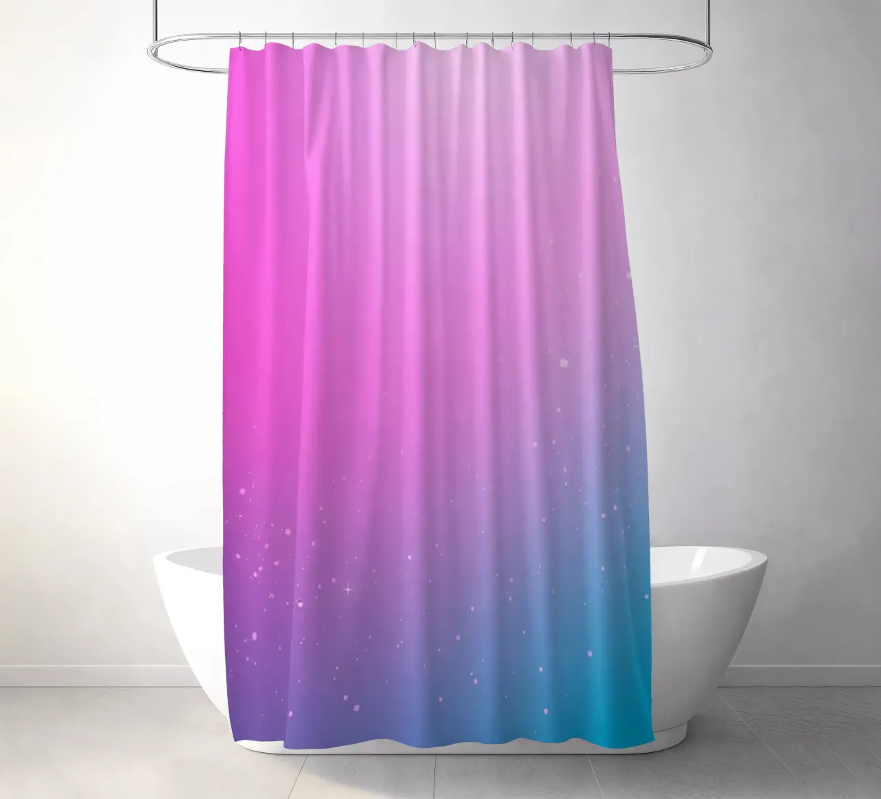 background with gradient colors and sparkling elements shower curtain by DesignDoodle