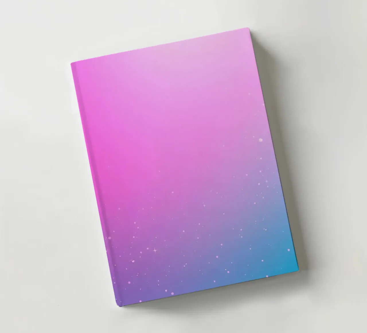 arrière-plan avec des couleurs dégradées et des éléments scintillants carnet de notes de DesignDoodle