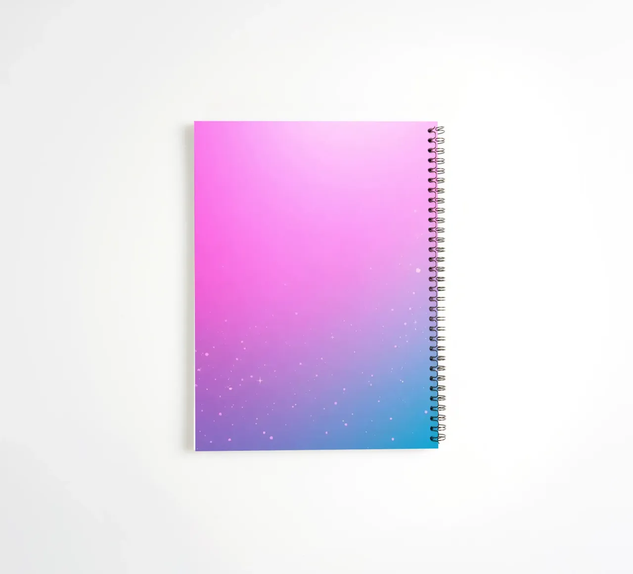 arrière-plan avec des couleurs dégradées et des éléments scintillants carnet à spirale de DesignDoodle