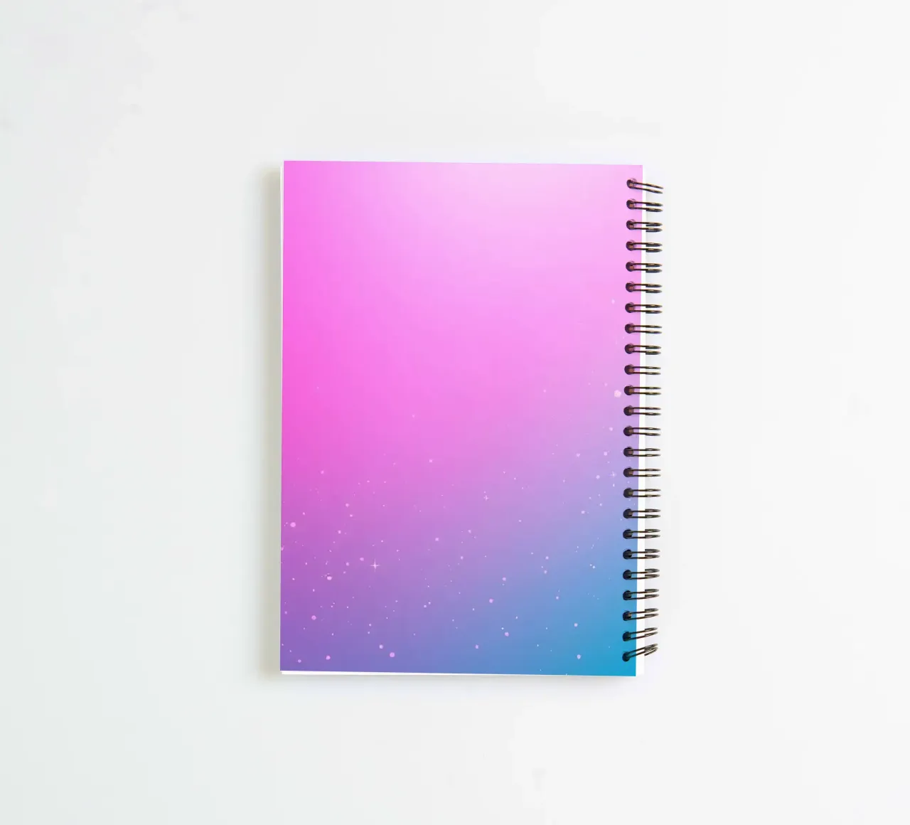 arrière-plan avec des couleurs dégradées et des éléments scintillants carnet à spirale de DesignDoodle