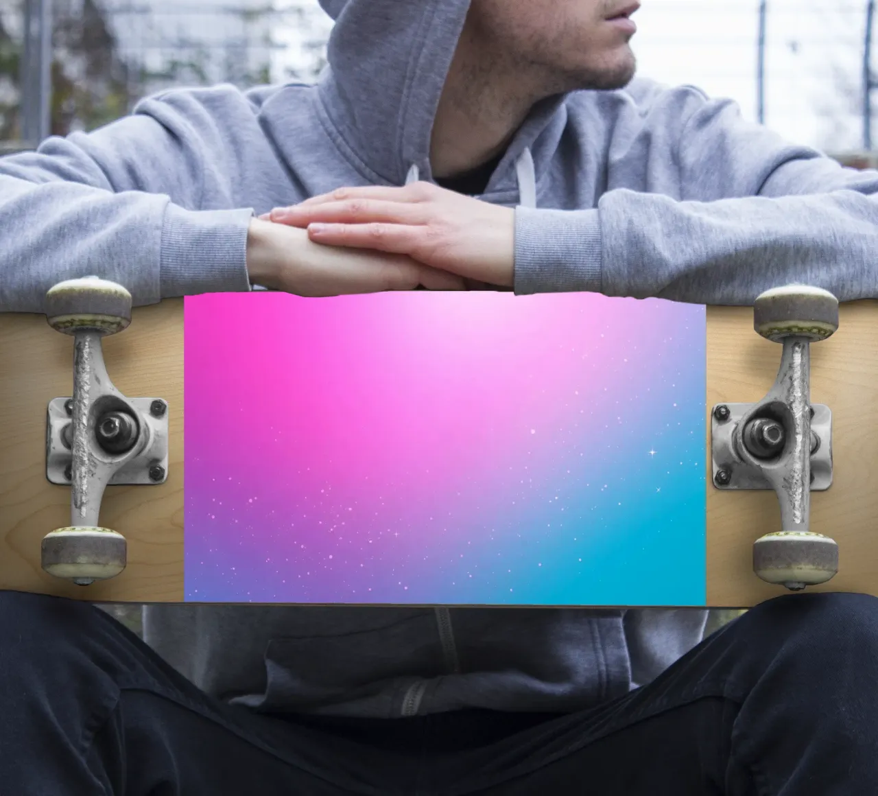 background with gradient colors and sparkling elements sticker by DesignDoodle