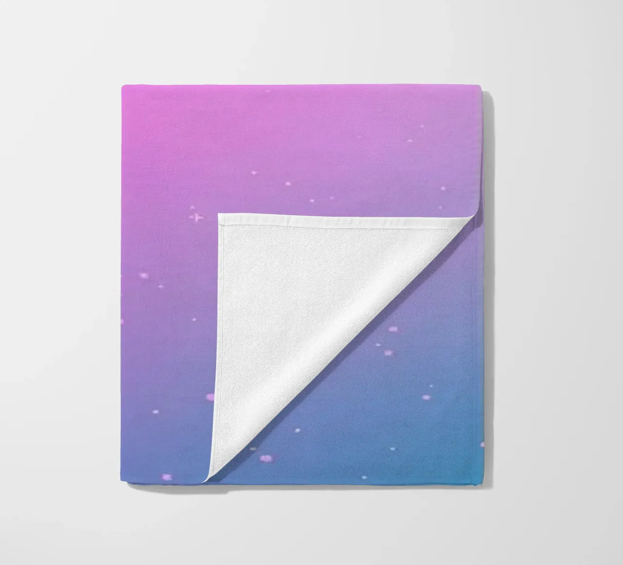 sfondo con colori sfumati ed elementi scintillanti telo mare da DesignDoodle