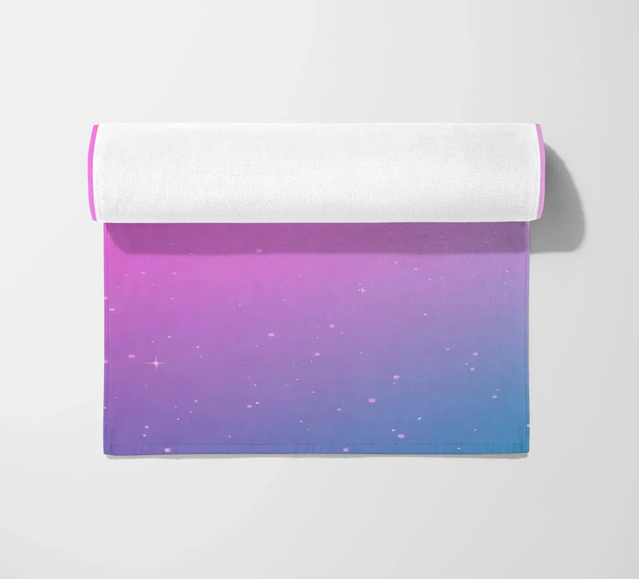 sfondo con colori sfumati ed elementi scintillanti telo mare da DesignDoodle