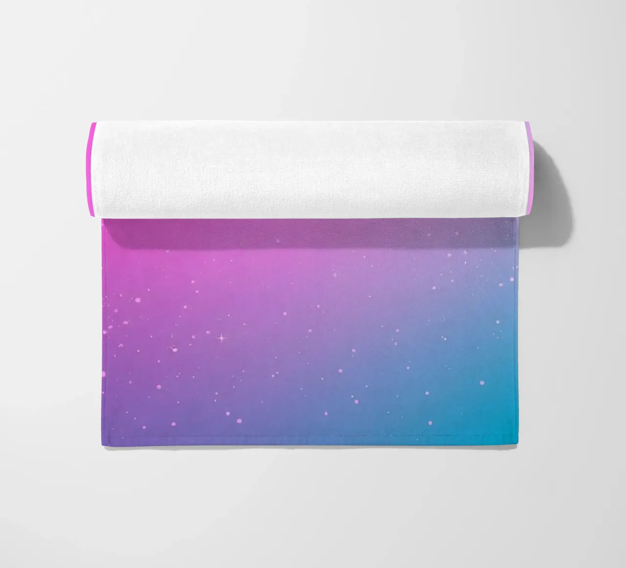 sfondo con colori sfumati ed elementi scintillanti telo mare da DesignDoodle