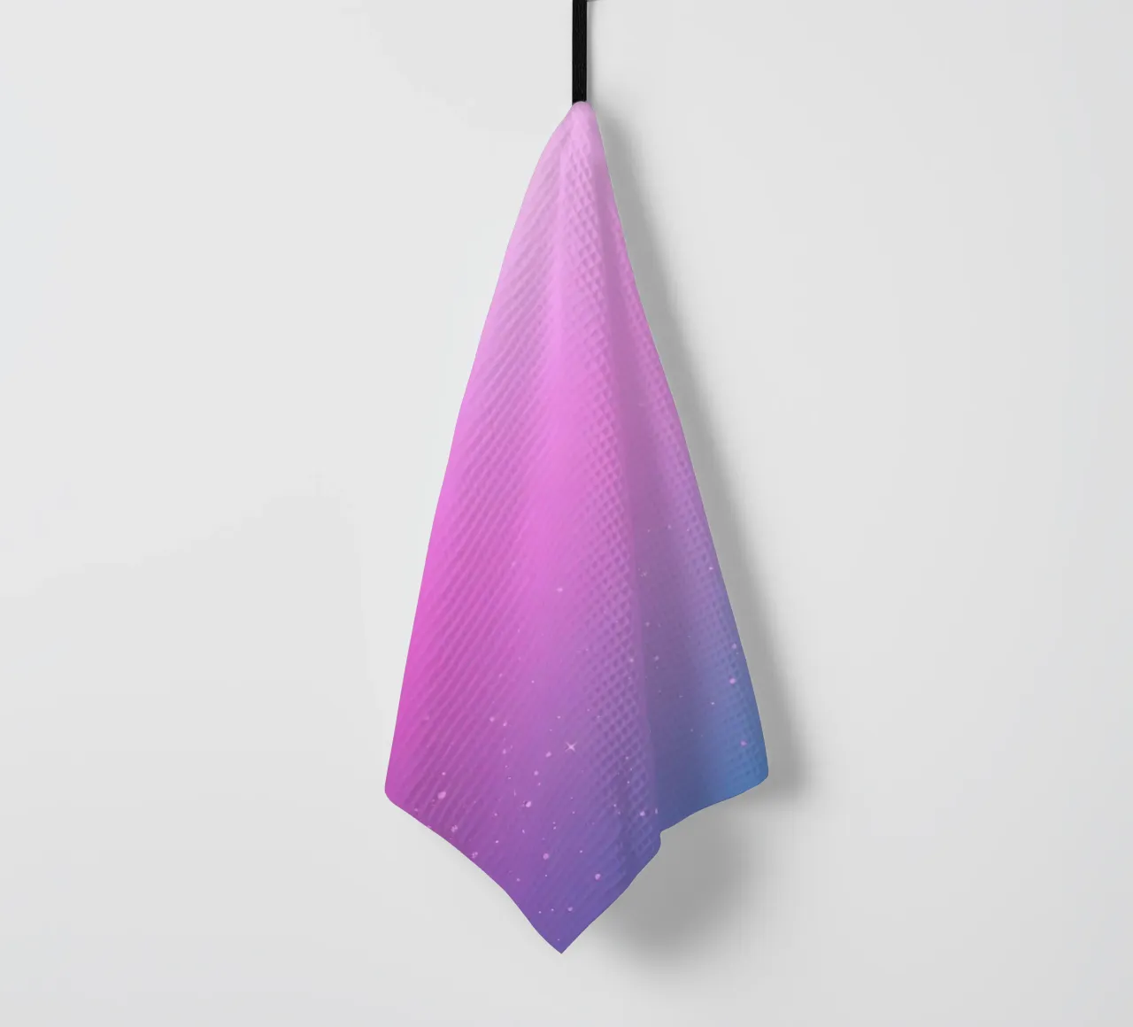 background with gradient colors and sparkling elements tea towel by DesignDoodle