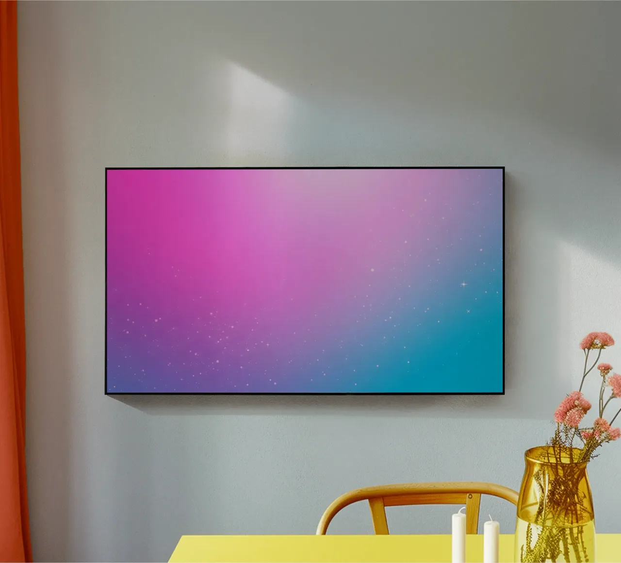 sfondo con colori sfumati ed elementi scintillanti plexiglass da DesignDoodle