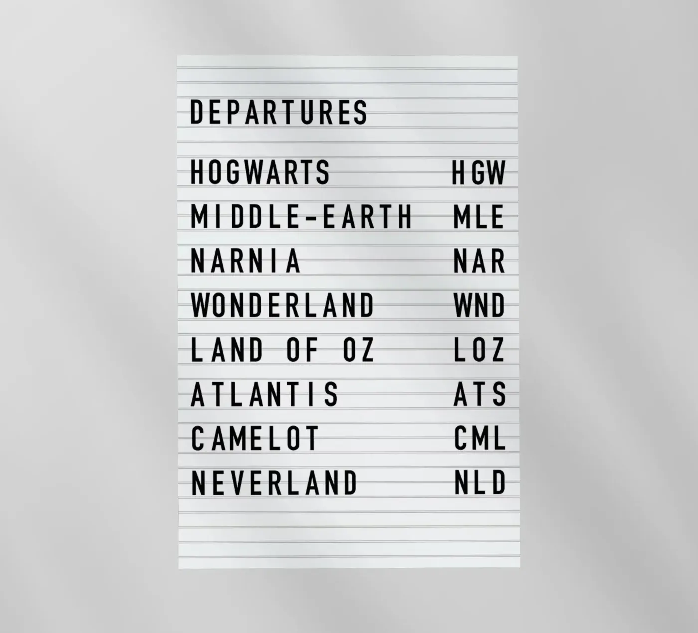 Fantasy Destinations pellicola backlit da daylight design studio