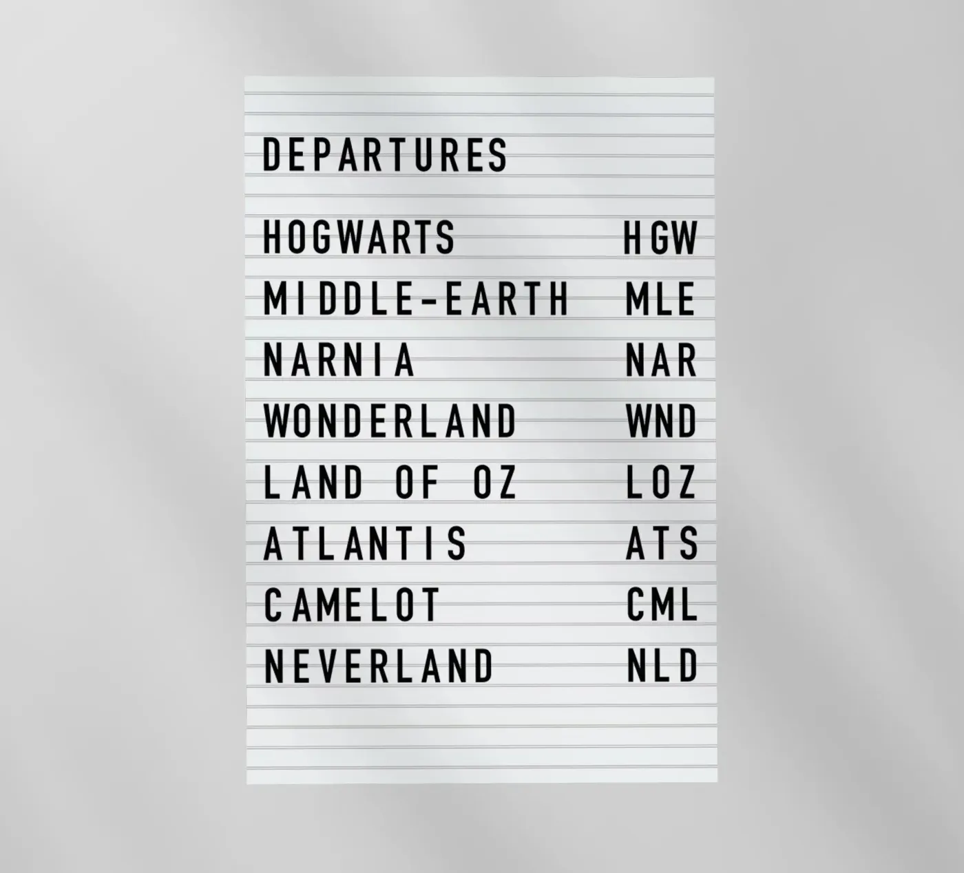 Fantasy Destinations pellicola backlit da daylight design studio
