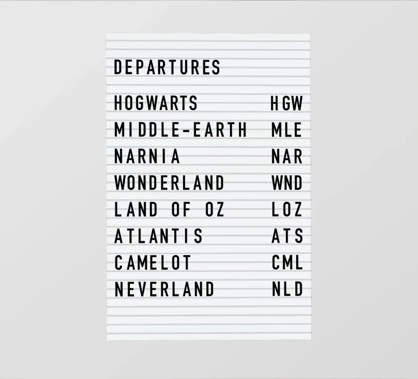 Fantasy Destinations pellicola backlit da daylight design studio