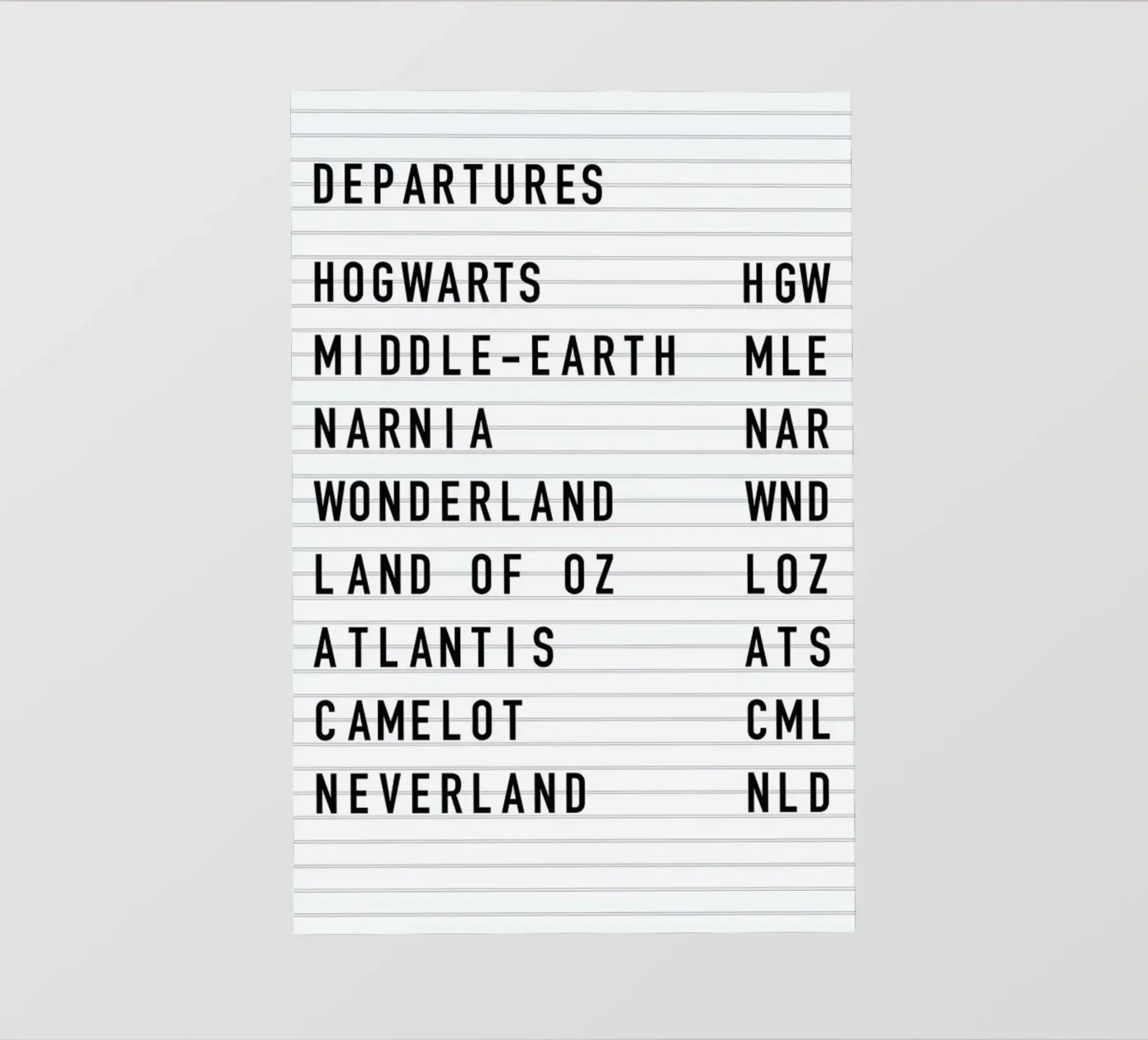 Fantasy Destinations pellicola backlit da daylight design studio