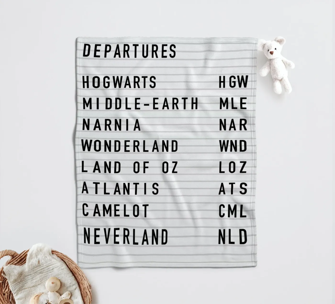 Fantasy Destinations fleecedeken van daylight design studio