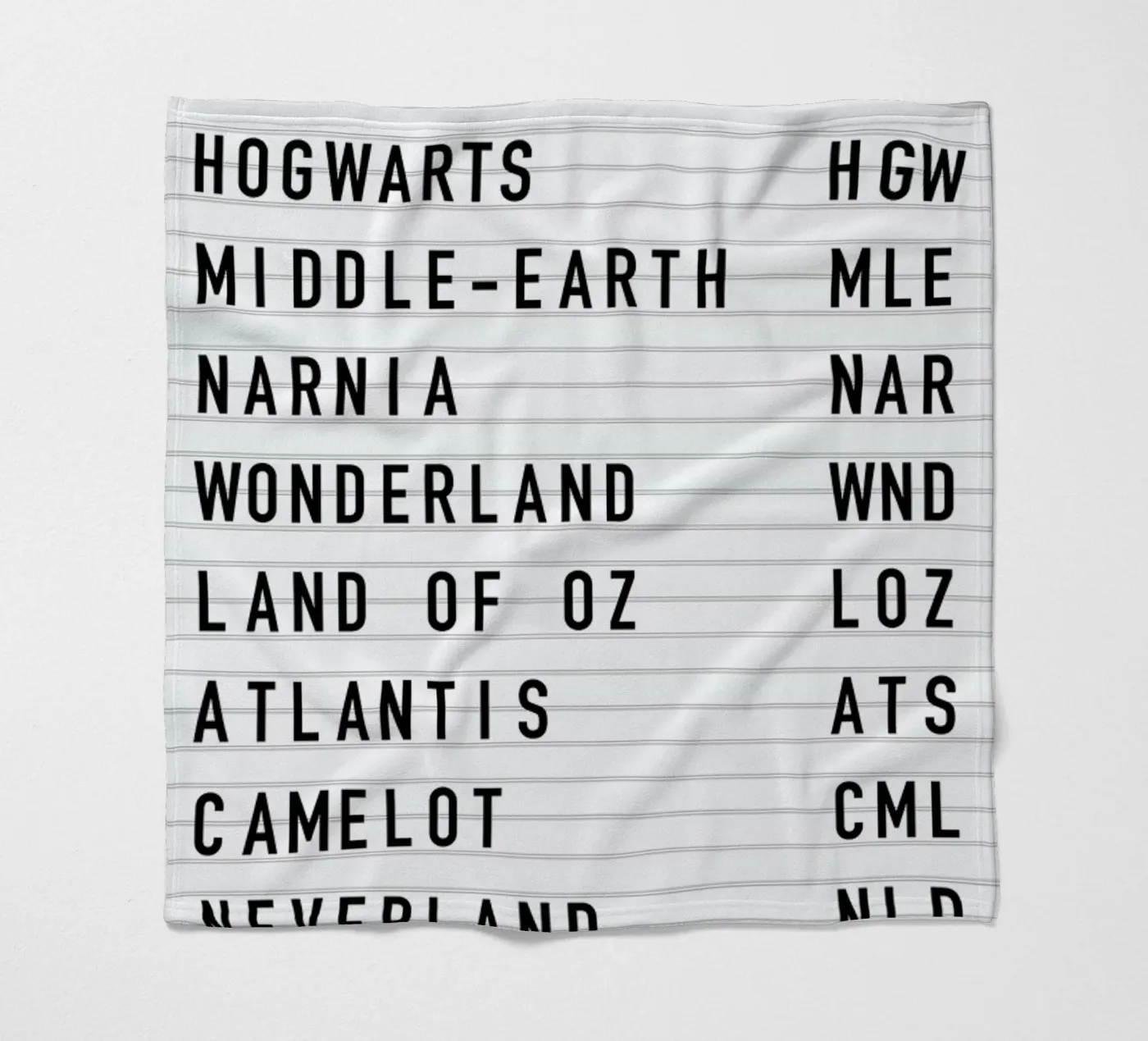 Fantasy Destinations fleecedeken van daylight design studio