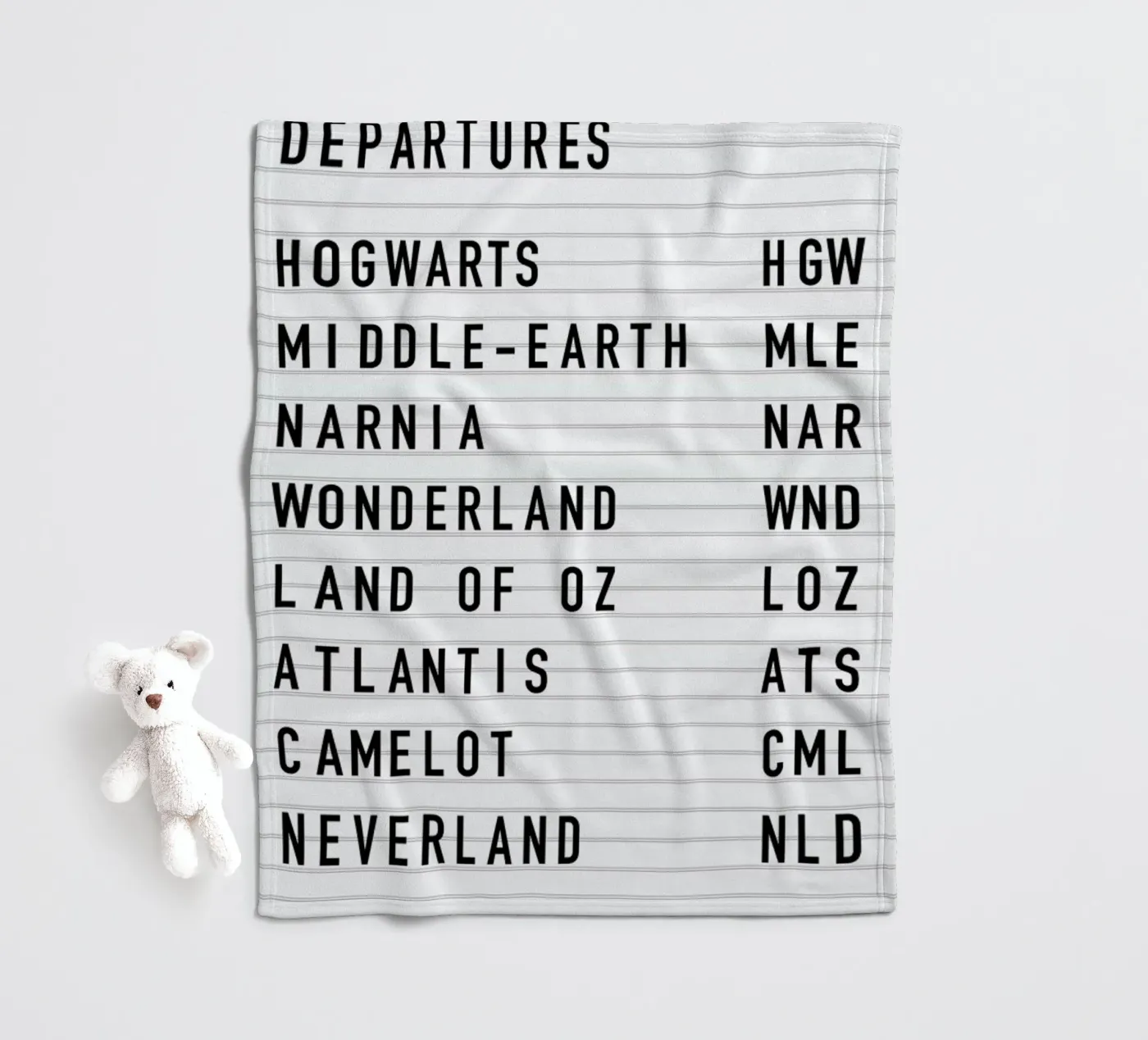 Fantasy Destinations fleecedeken van daylight design studio