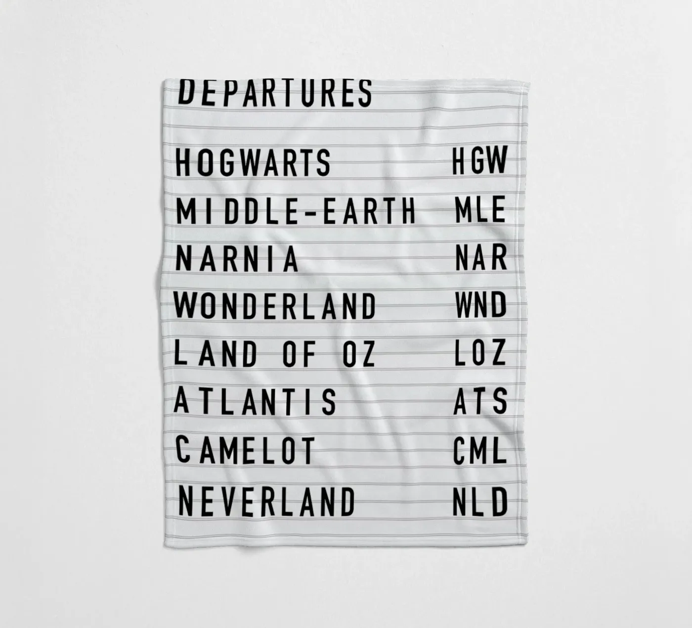 Fantasy Destinations fleecedeken van daylight design studio