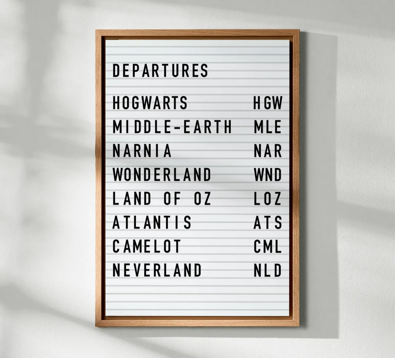 Fantasy Destinations tela con Cornice a cassetta da daylight design studio