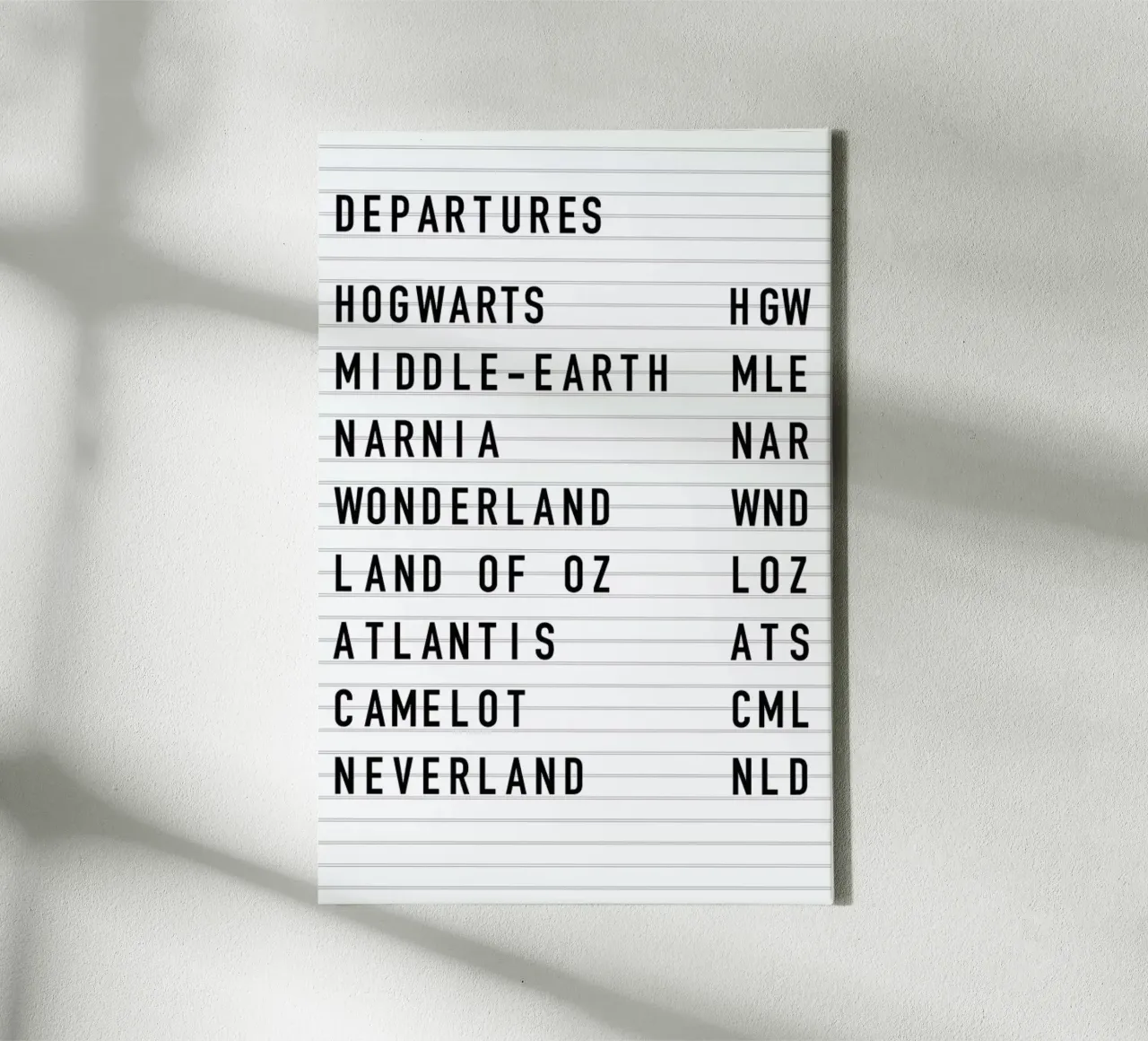 Fantasy Destinations tela con Cornice a cassetta da daylight design studio