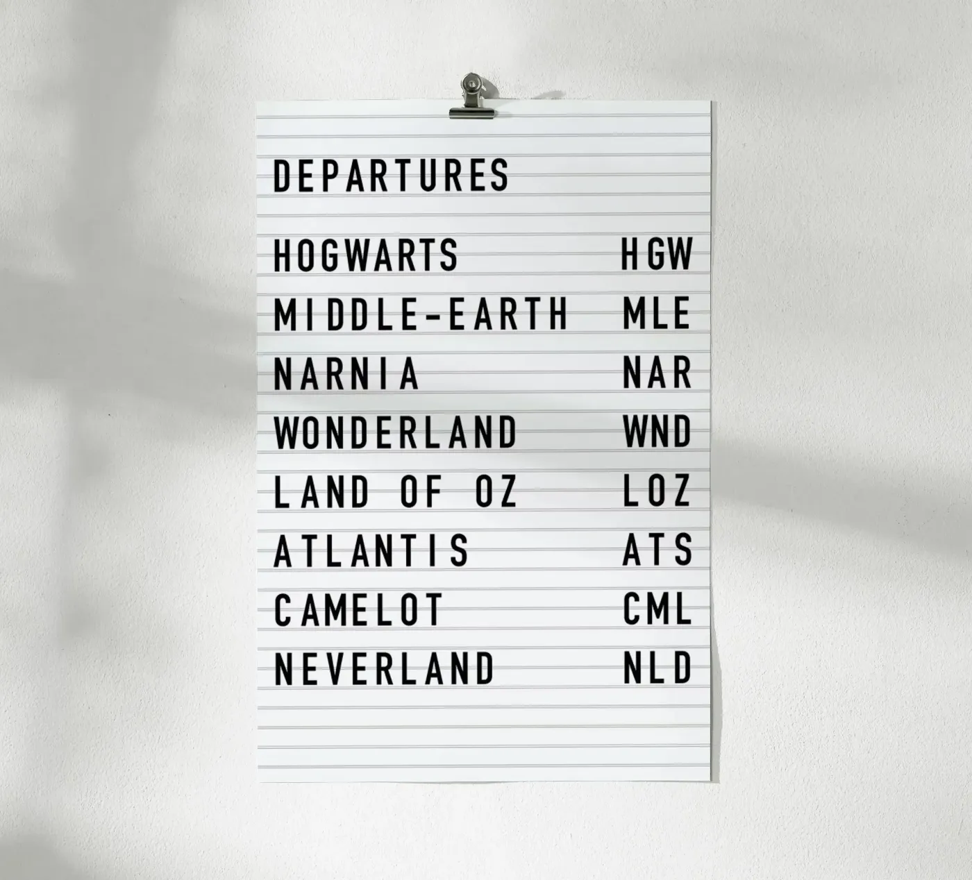 Fantasy Destinations poster da daylight design studio