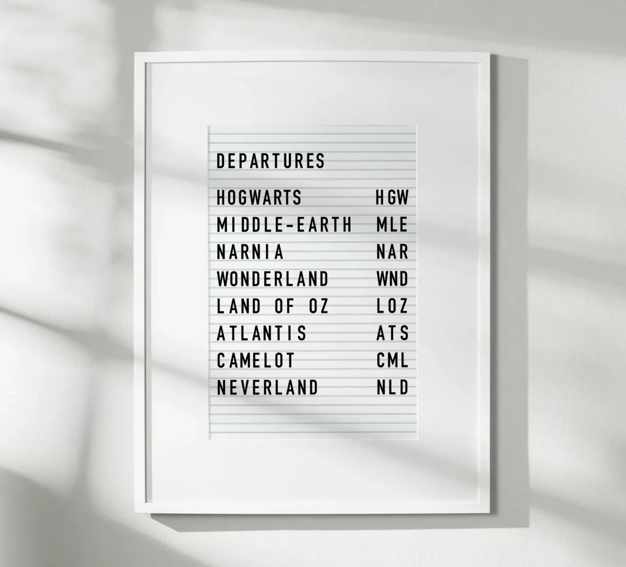Fantasy Destinations poster con telaio in plastica da daylight design studio