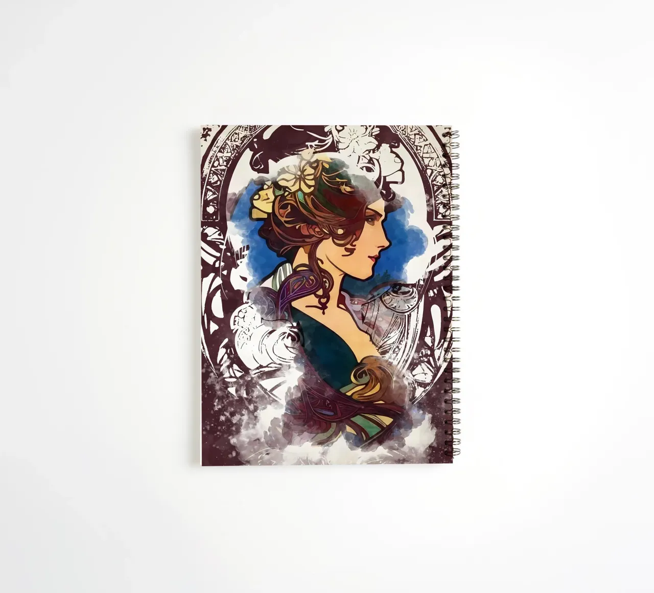 Art Nouveau spiral notebook by diedrich