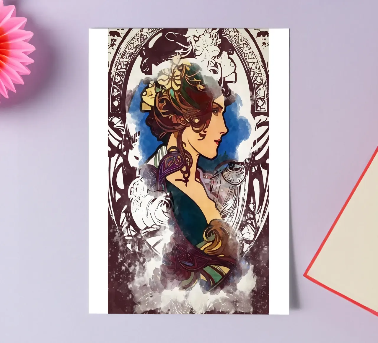 Art Nouveau foglio adesivo da diedrich