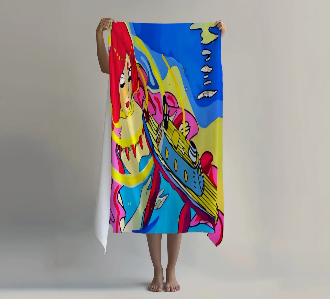 Coral Dreams🐟🌊 beach towel by Eni Brandon