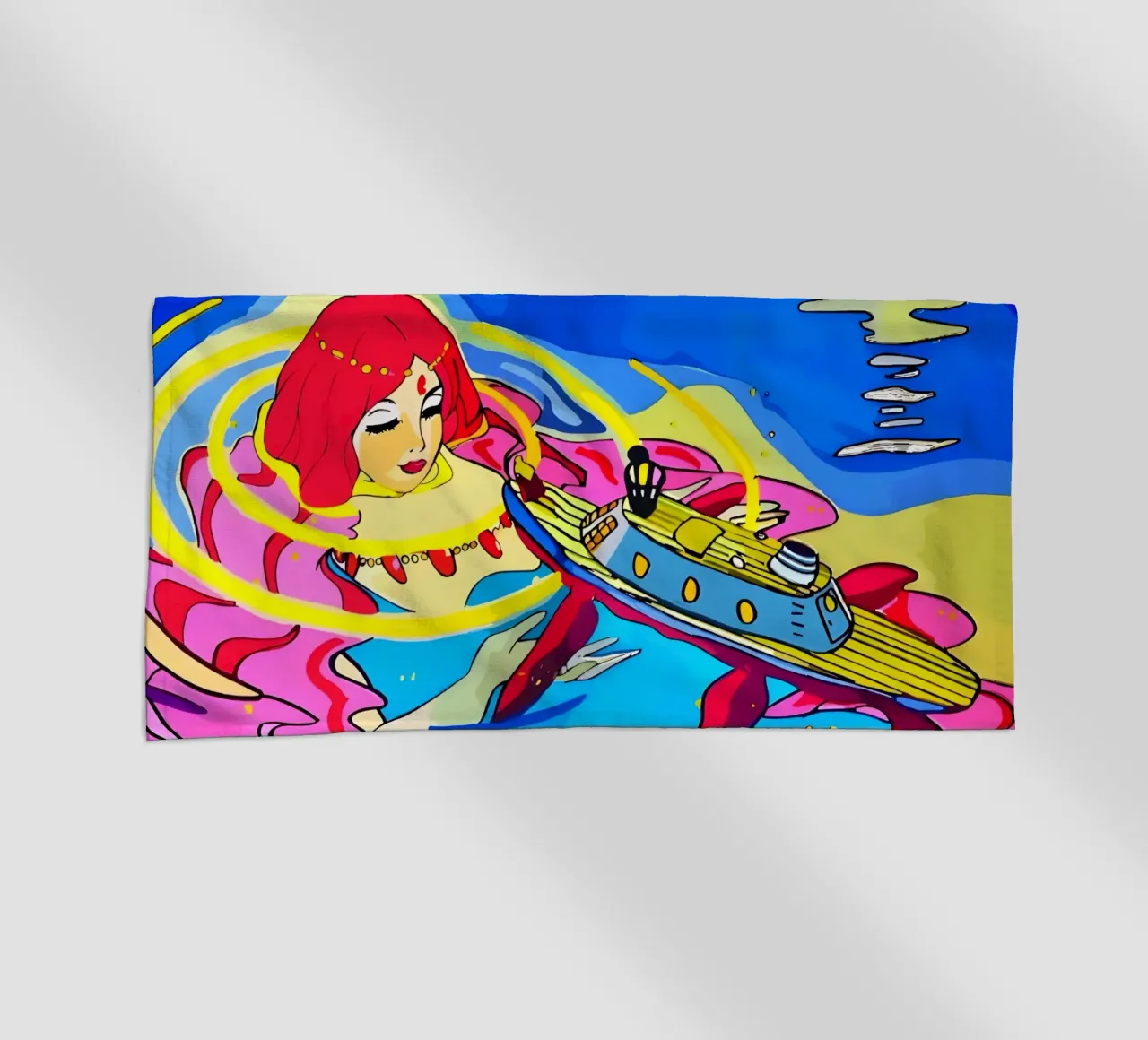Coral Dreams🐟🌊 beach towel by Eni Brandon