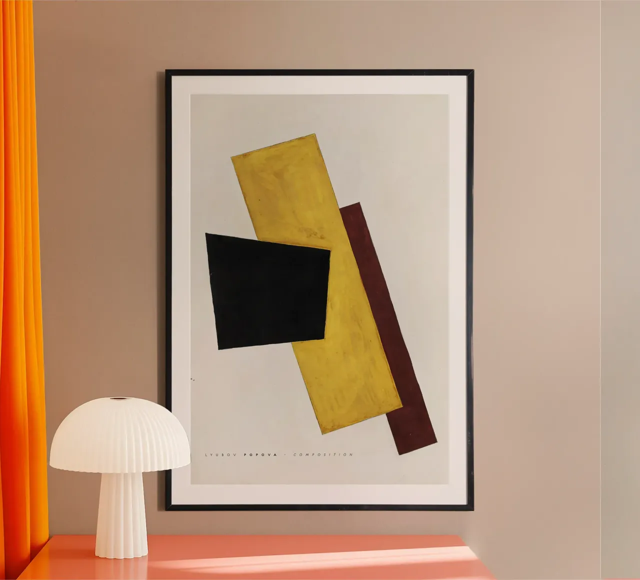 Popova Lyubov - Composición poster con marco de plástico de Old Masters