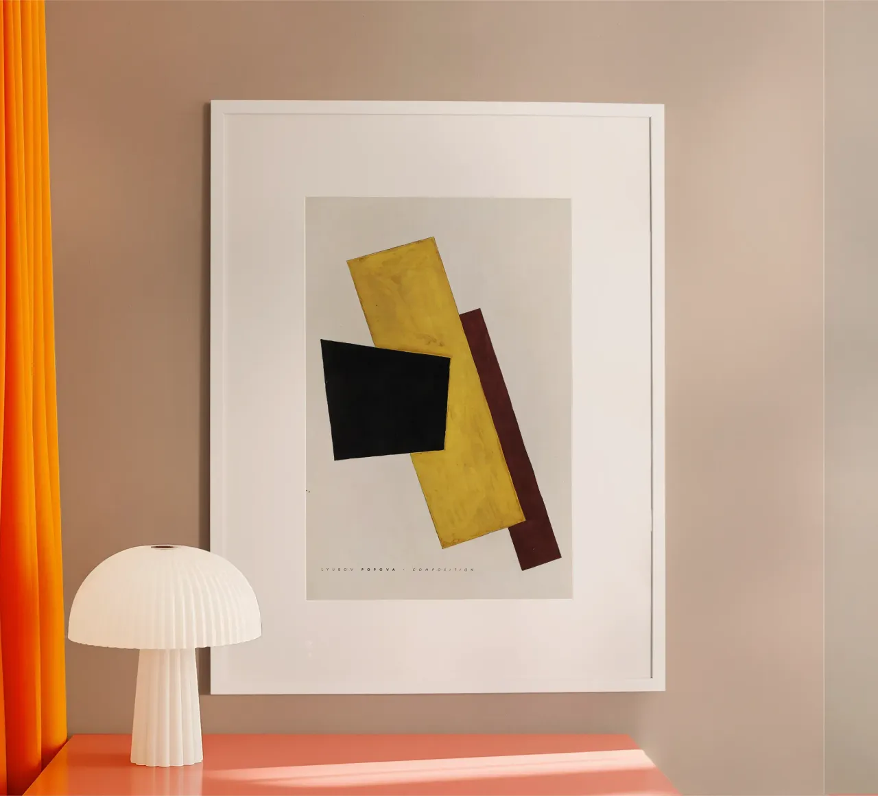 Popova Lyubov - Composición poster con marco de plástico de Old Masters
