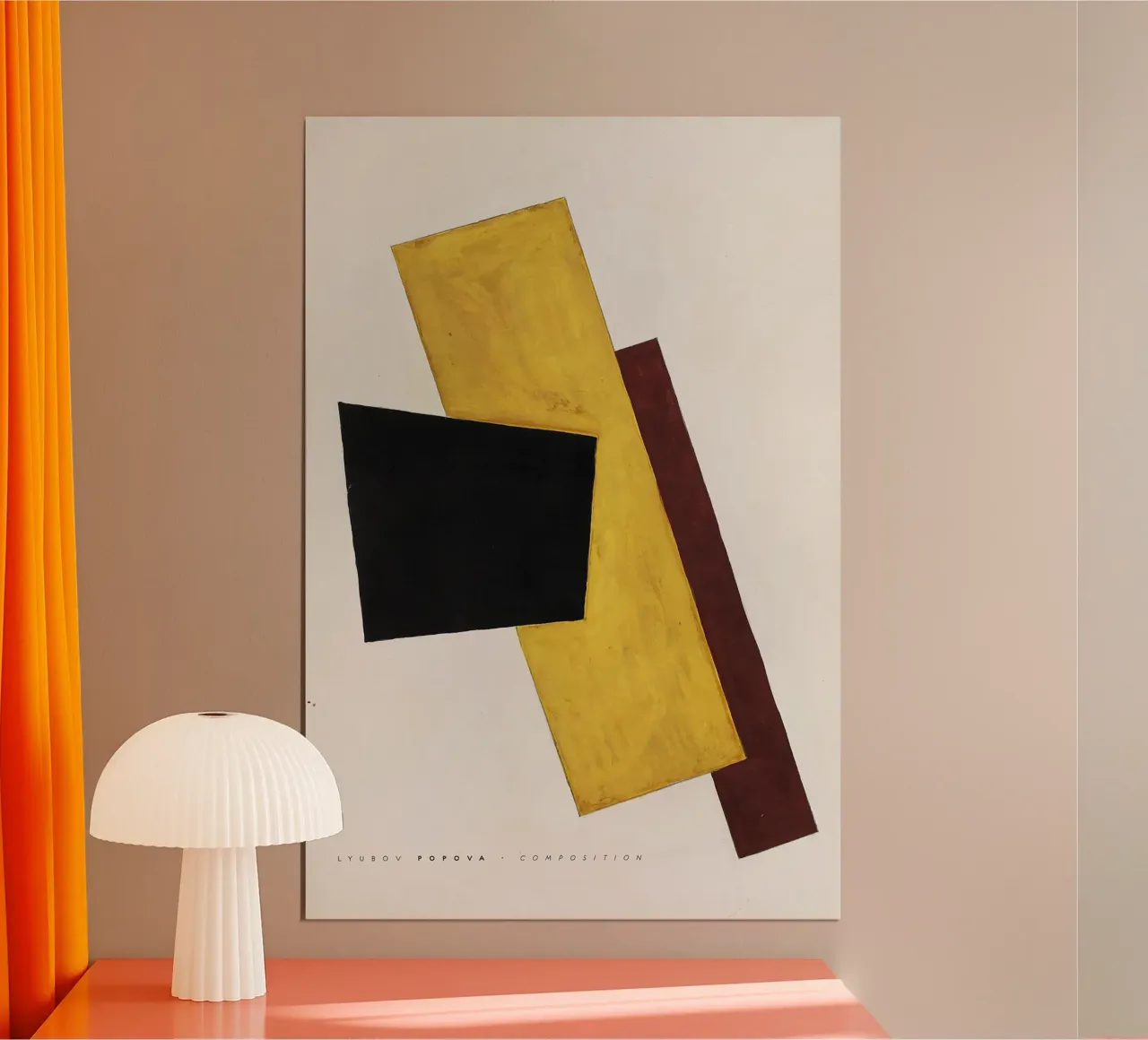 Popova Lyubov - Composición poster con marco de plástico de Old Masters