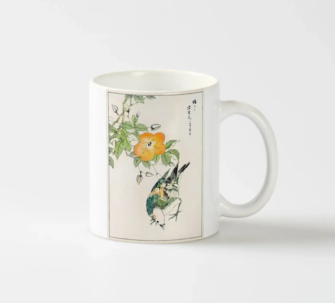 Ukiyo e Autumn Bird tazza in ceramica da diedrich