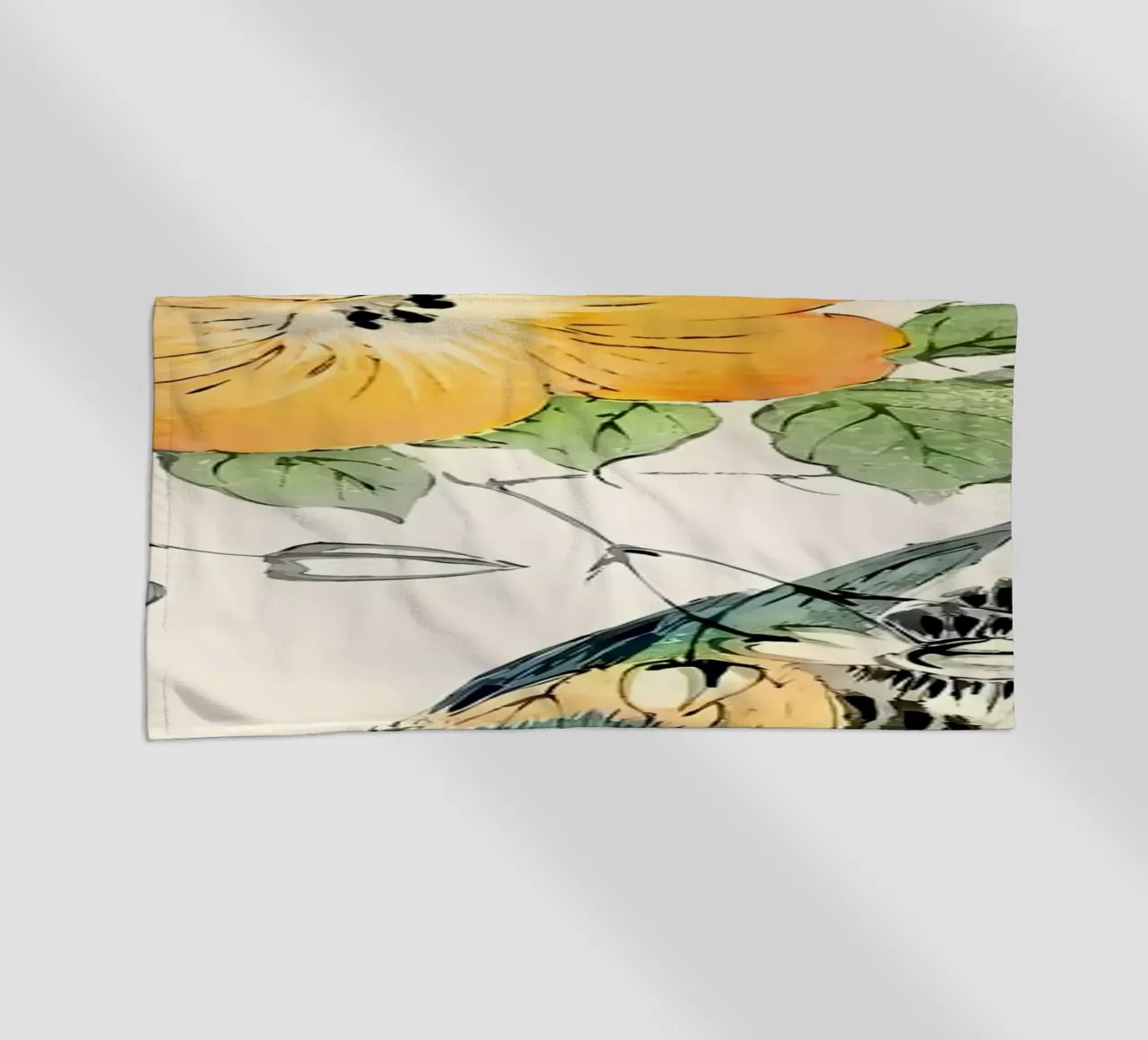 Ukiyo e Autumn Bird telo mare da diedrich