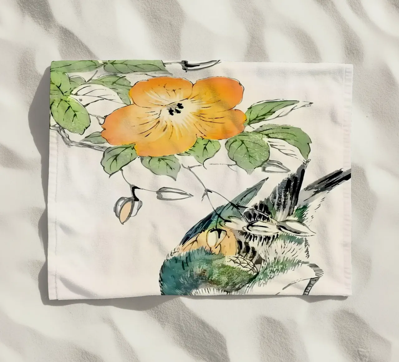 Ukiyo e Autumn Bird telo mare da diedrich