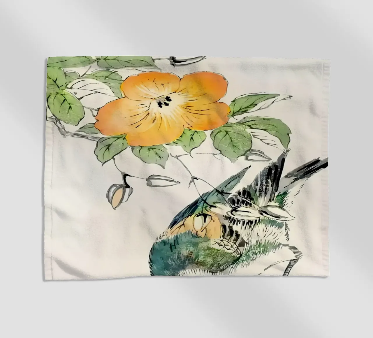 Ukiyo e Autumn Bird telo mare da diedrich