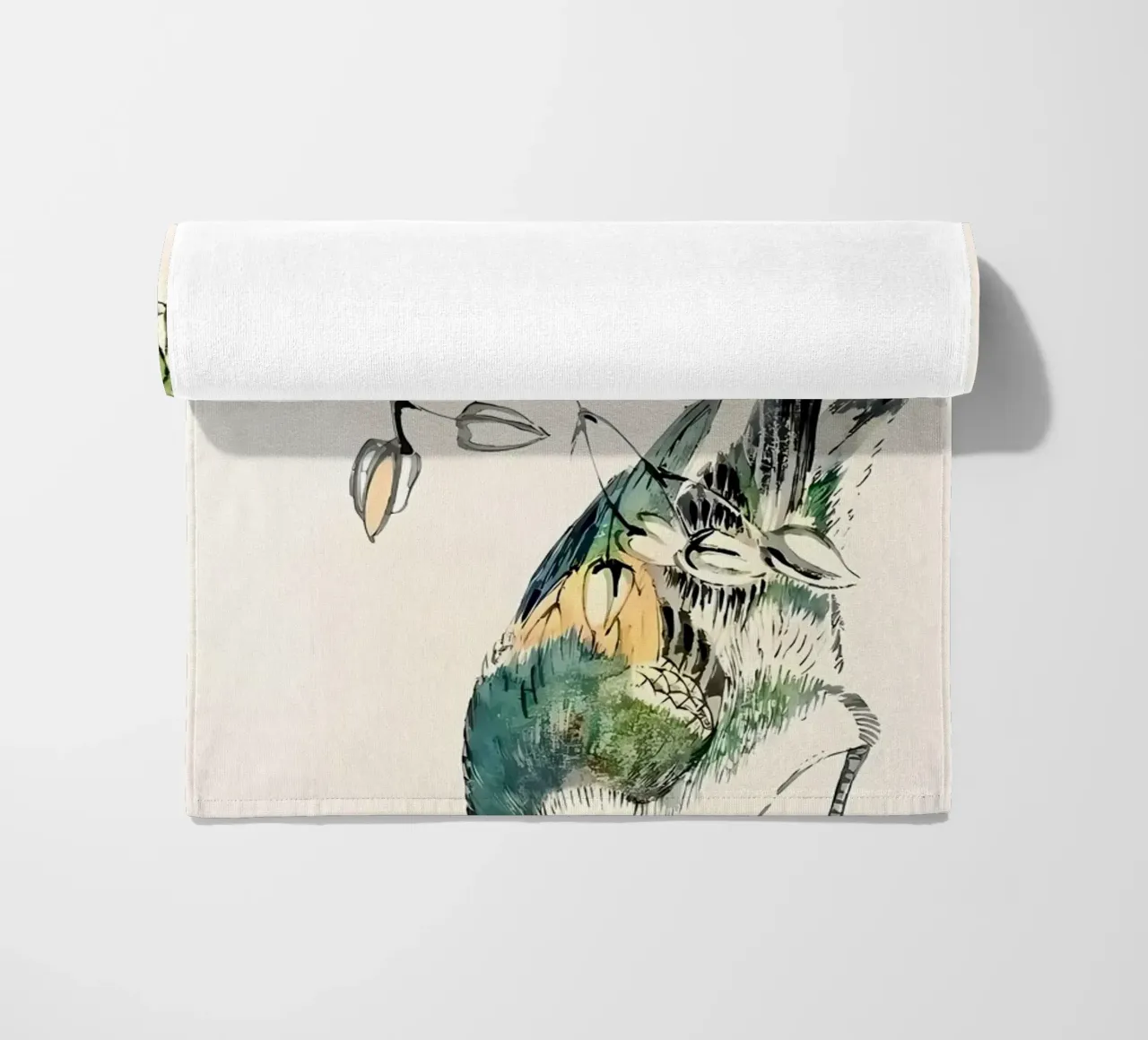 Ukiyo e Autumn Bird telo mare da diedrich