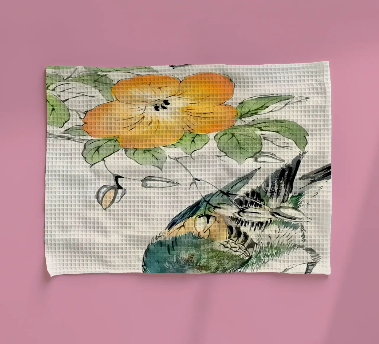 Ukiyo e Autumn Bird canovaccio da cucina da diedrich