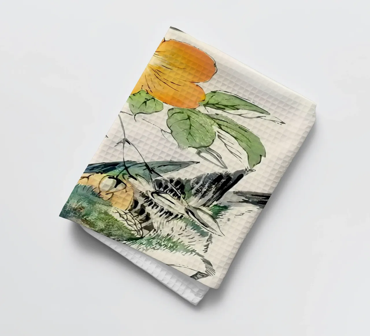 Ukiyo e Autumn Bird canovaccio da cucina da diedrich