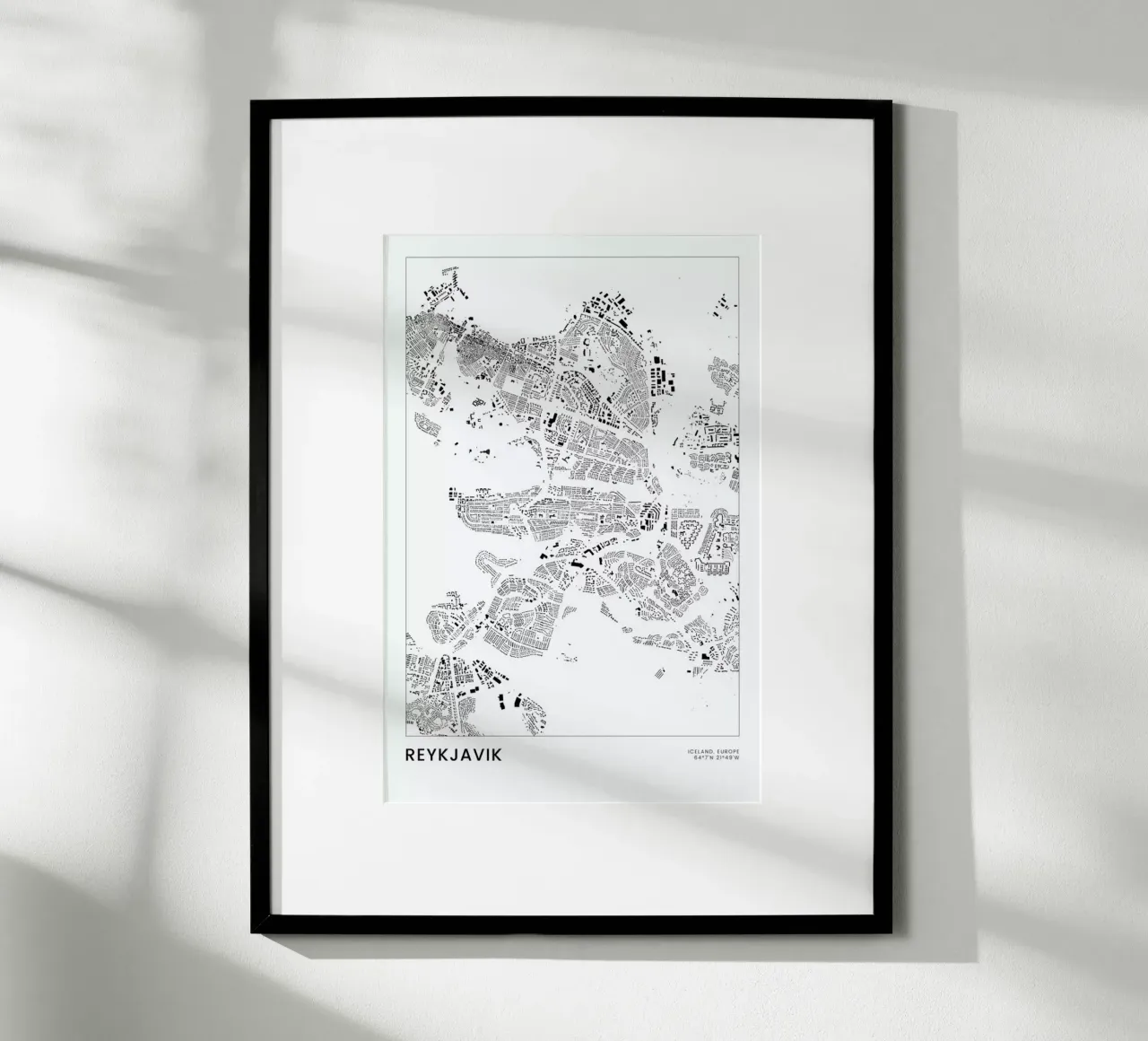 Reykjavik poster da The Cartography Collection