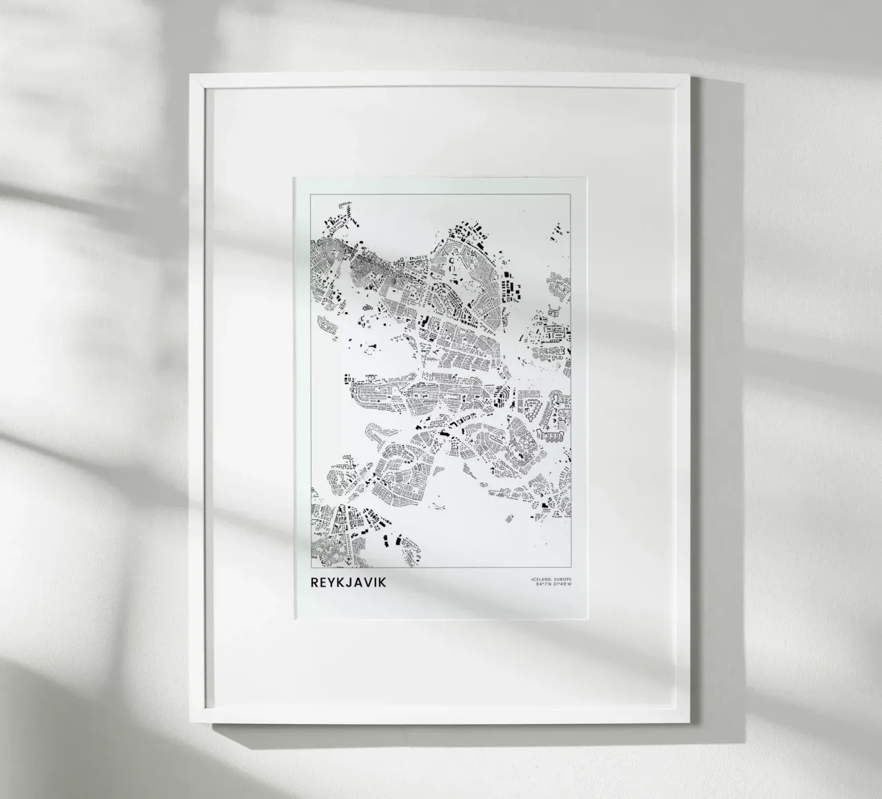 Reykjavik poster da The Cartography Collection