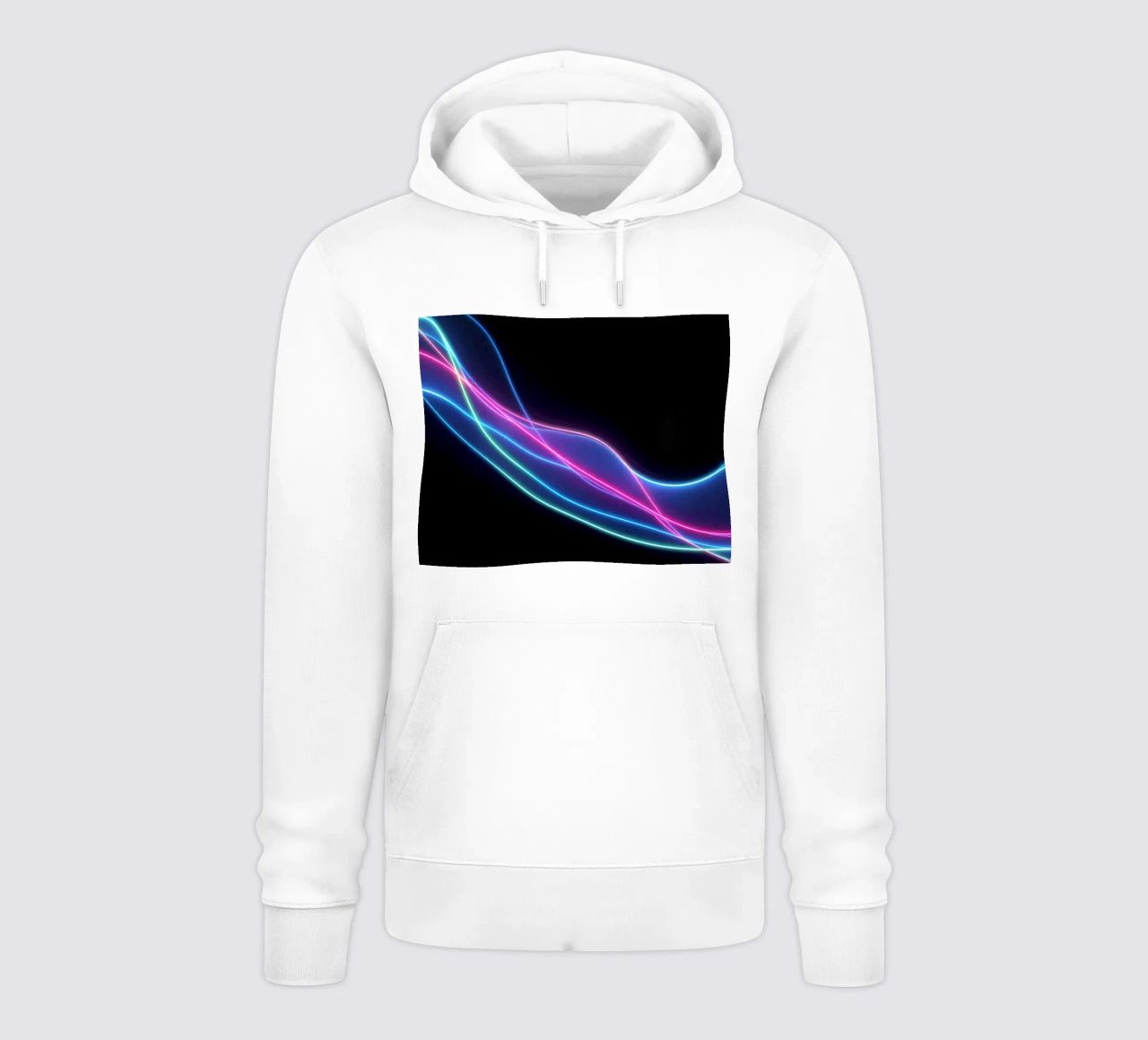 Sfondo astratto con linee colorate e fluide, onde felpa con cappuccio da DesignDoodle