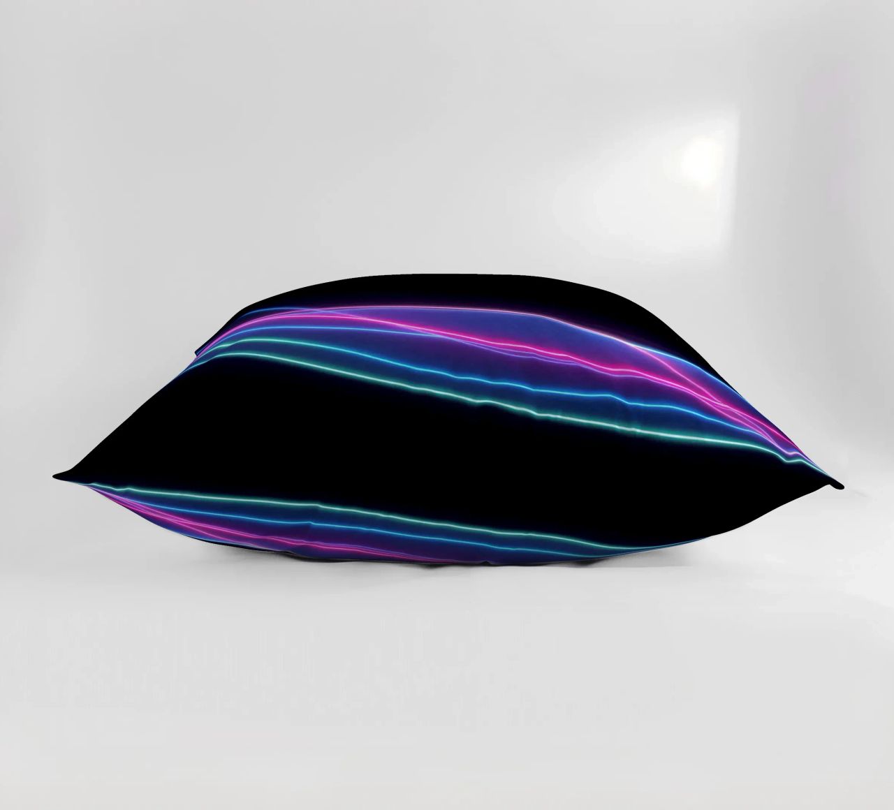 Sfondo astratto con linee colorate e fluide, onde cuscino da DesignDoodle