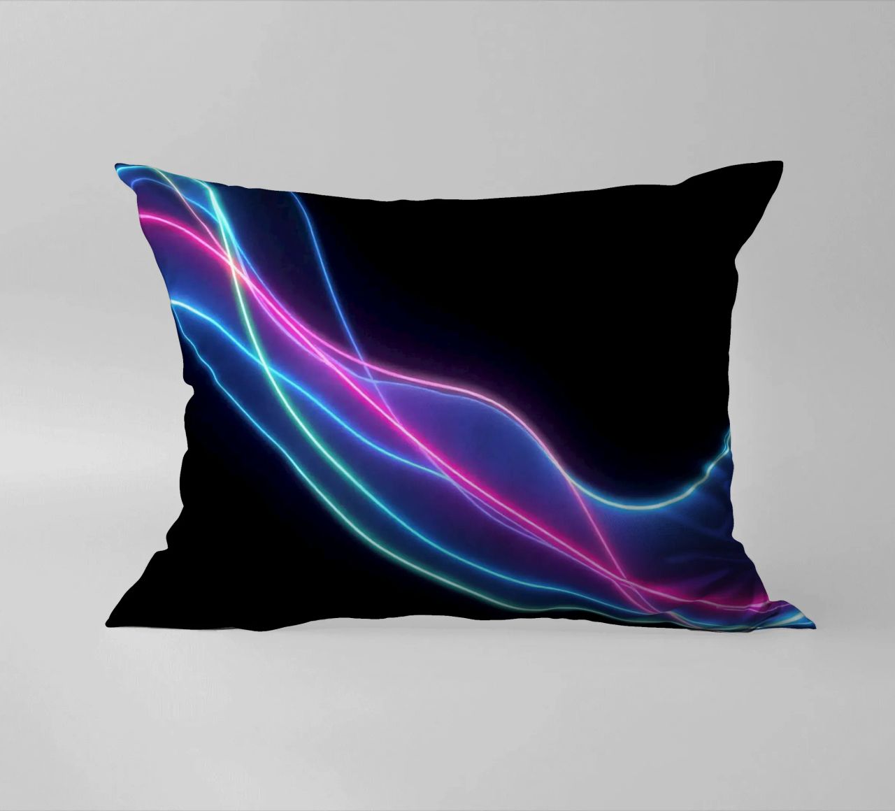 Sfondo astratto con linee colorate e fluide, onde cuscino da DesignDoodle