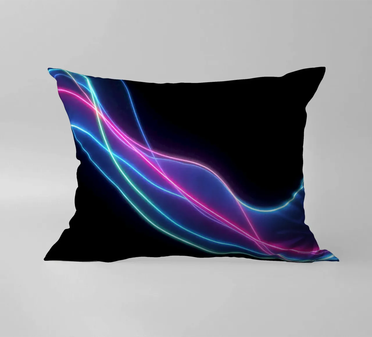 Sfondo astratto con linee colorate e fluide, onde cuscino da DesignDoodle