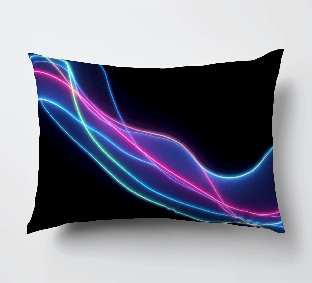 Sfondo astratto con linee colorate e fluide, onde cuscino da DesignDoodle
