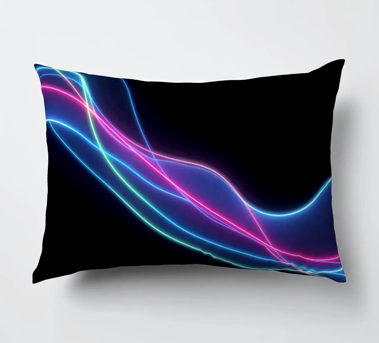 fondo abstracto con líneas coloridas que fluyen, las olas cojín de DesignDoodle