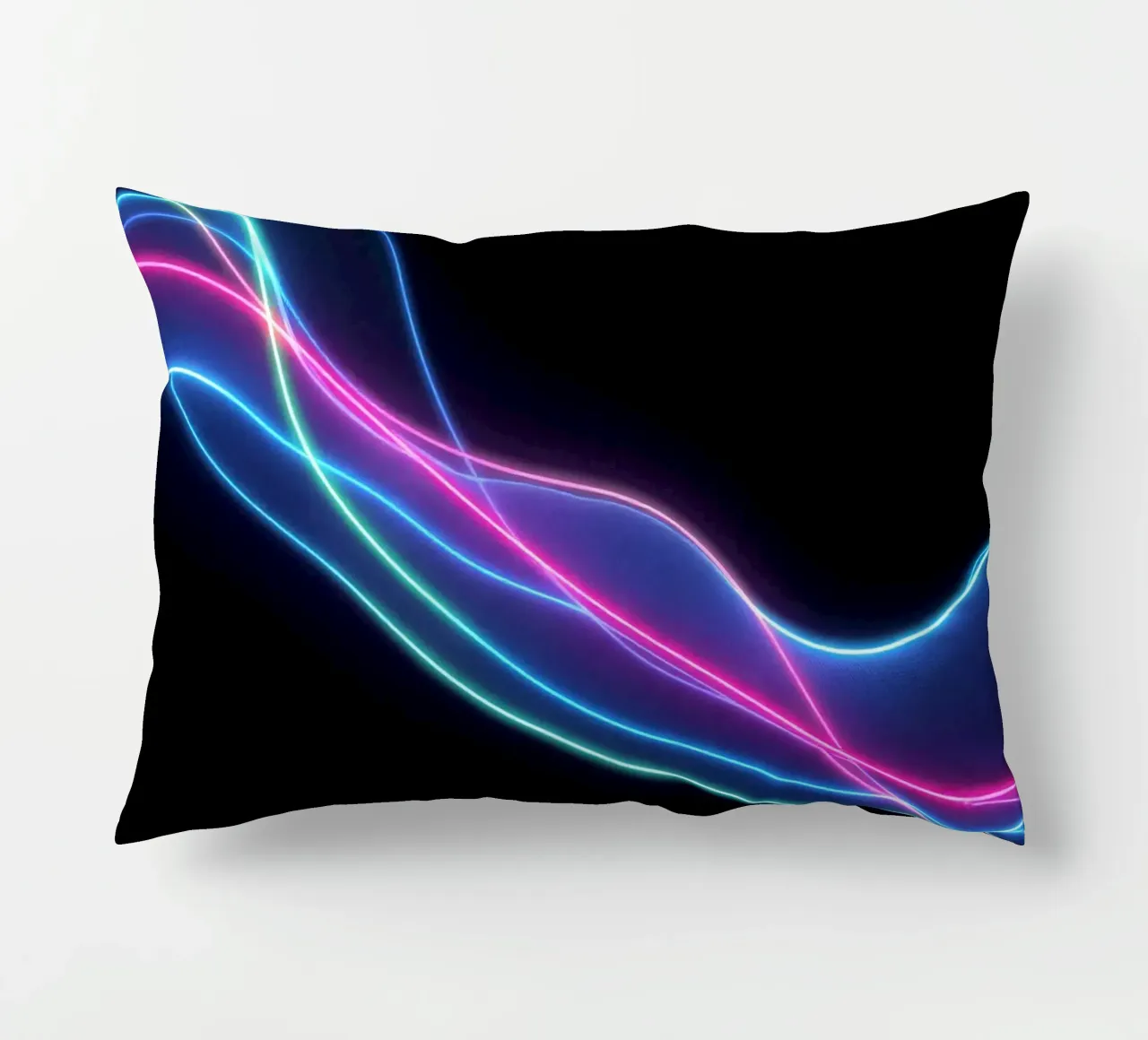 fondo abstracto con líneas coloridas que fluyen, las olas cojín de DesignDoodle