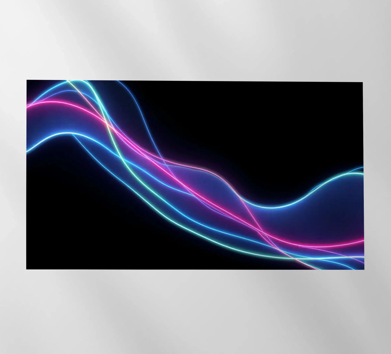 Sfondo astratto con linee colorate e fluide, onde pellicola backlit da DesignDoodle