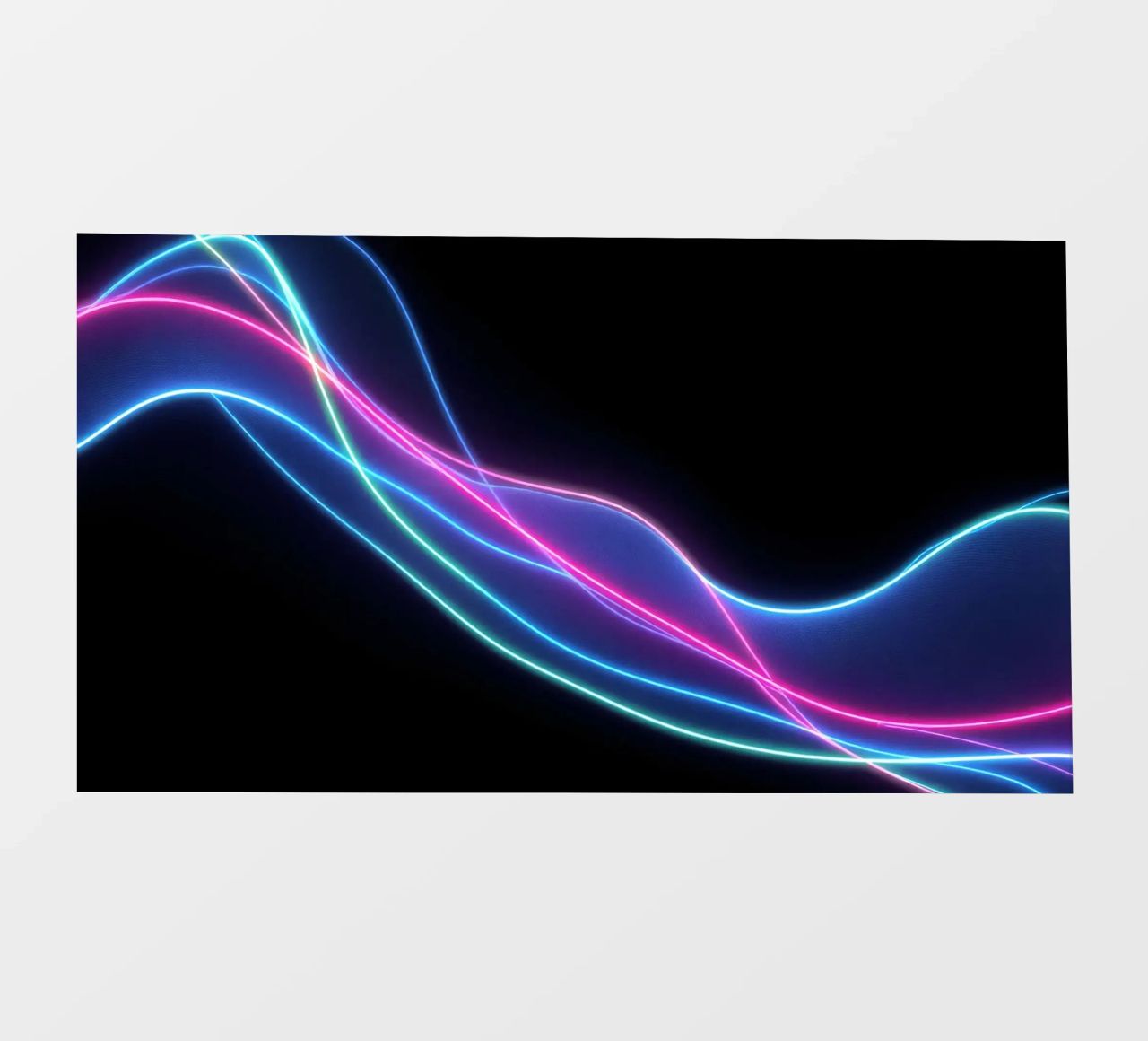 Sfondo astratto con linee colorate e fluide, onde pellicola backlit da DesignDoodle