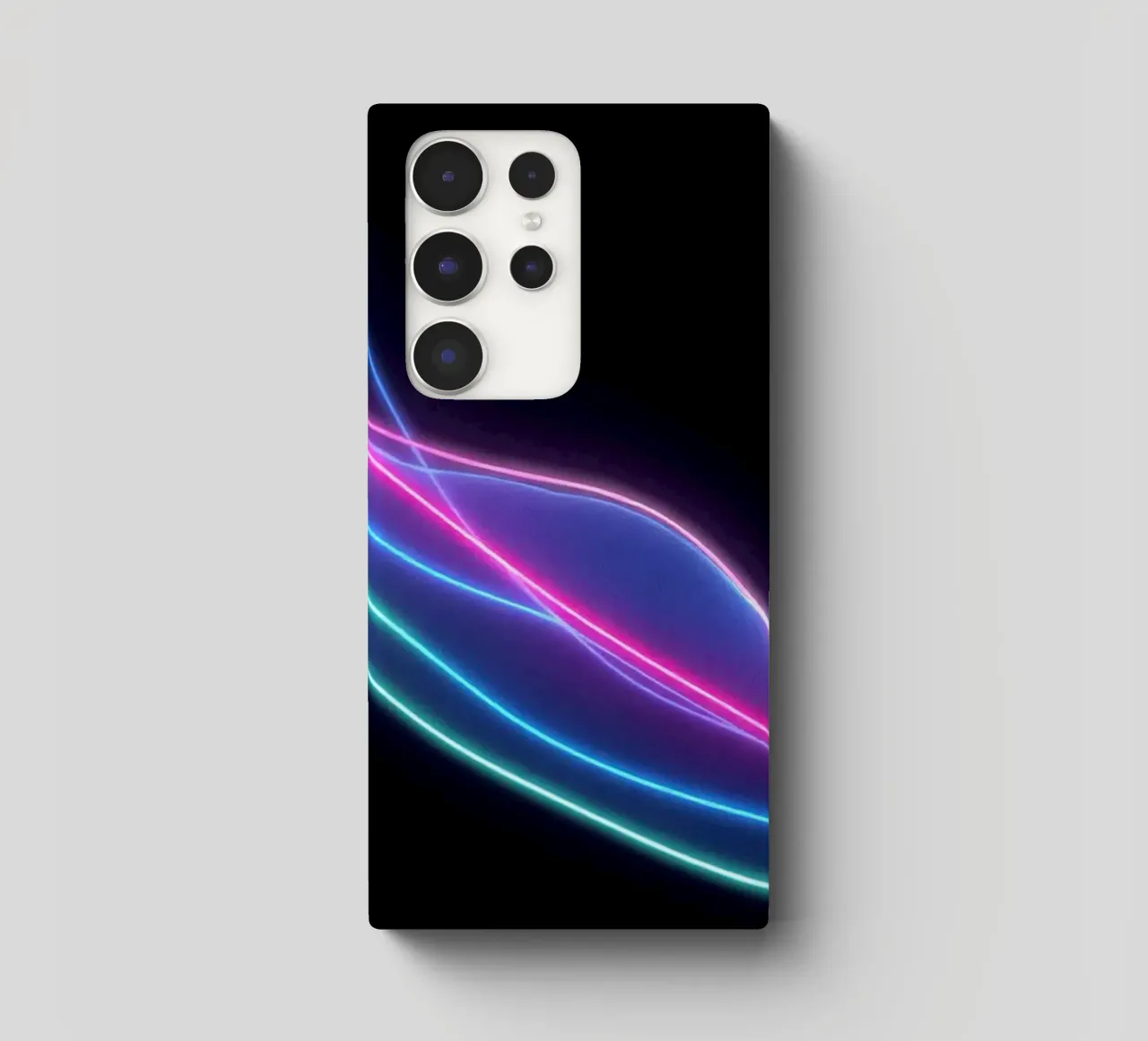 abstract background featuring colorful flowing lines, waves samsung phone case by DesignDoodle