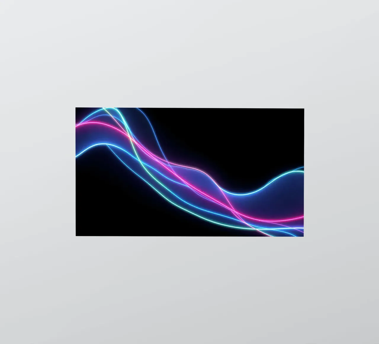 fond abstrait avec des lignes colorées et fluides, des vagues autocollant de DesignDoodle