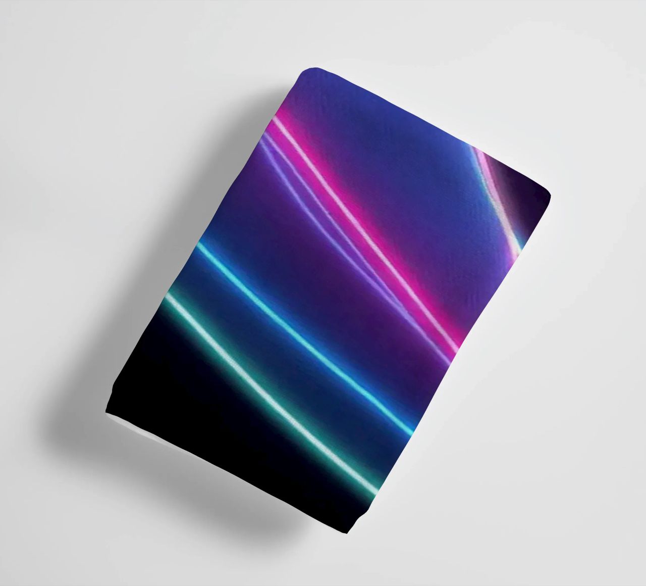 abstract background featuring colorful flowing lines, waves towel by DesignDoodle